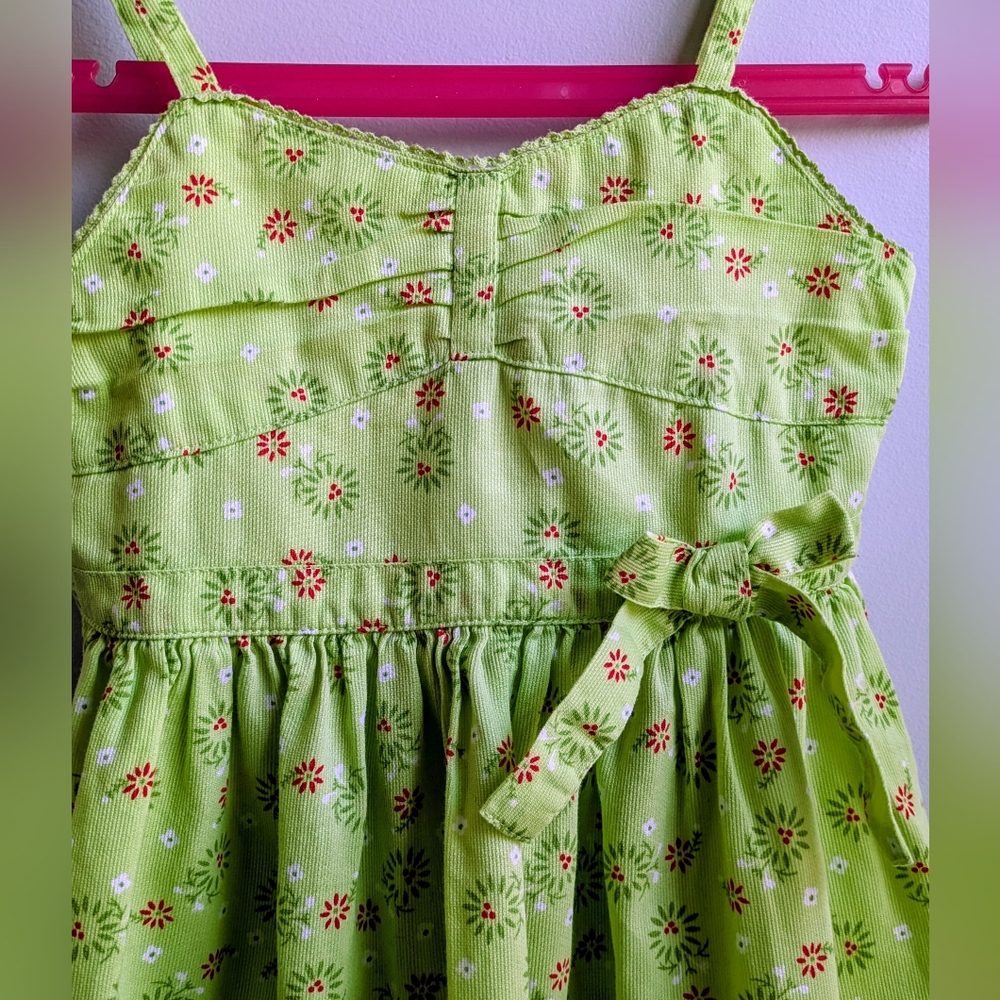 EUC... Vintage Laura Ashley 100% Cotton Pinwale Corduroy Sundress Girls Size 5 - Picture 3 of 12
